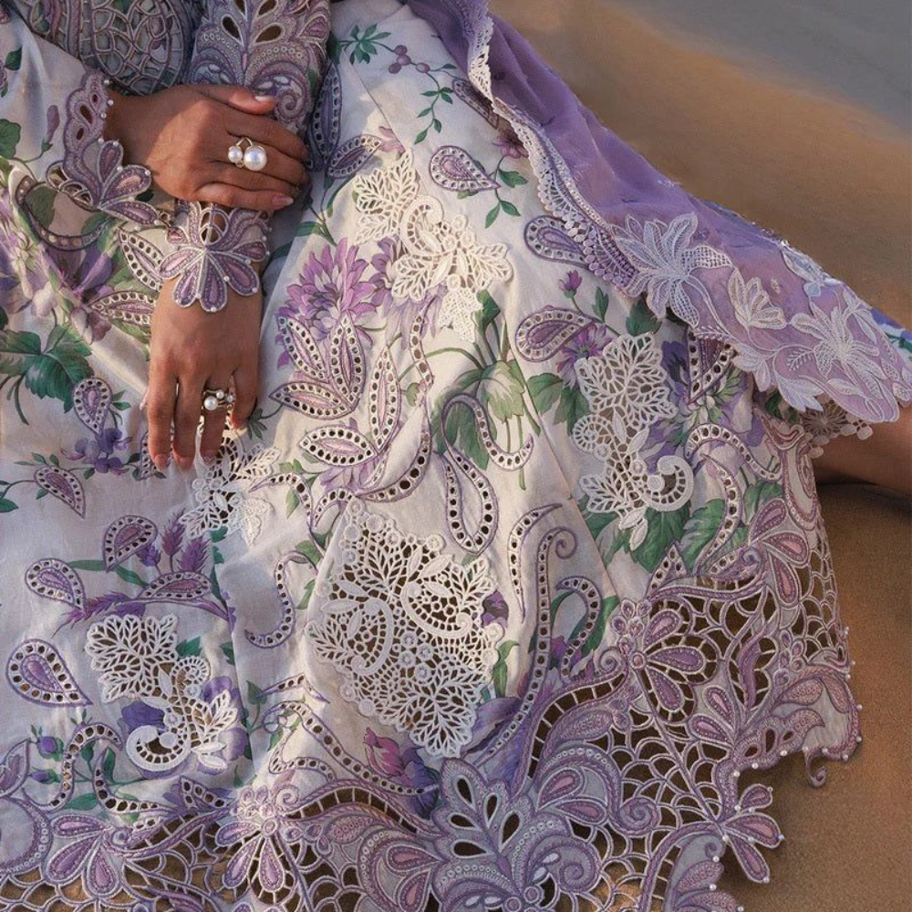 Premium Floral Embroidered Luxury Lawn Suit