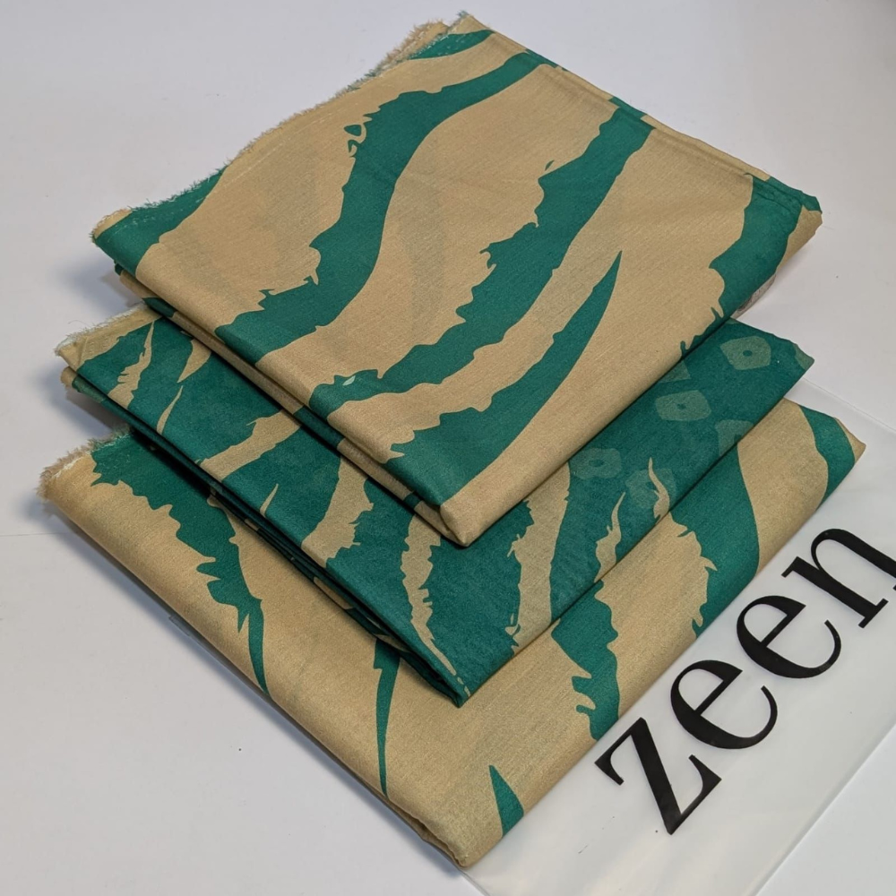 Emerald Wave Designer Lawn Suit