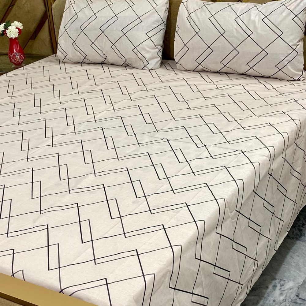 Classic Chevron Printed Bedsheet Set