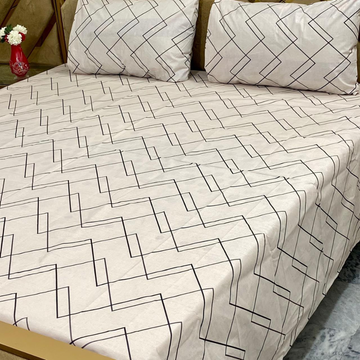 Classic Chevron Printed Bedsheet Set